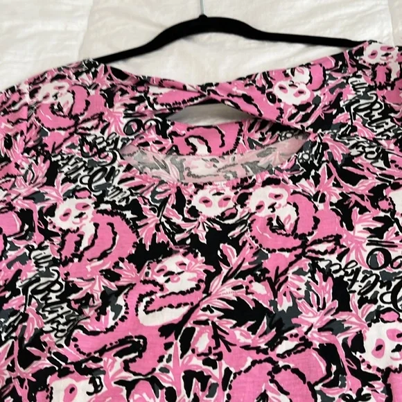 Lilly Pulitzer Pink and Black Panda Dress - Picture 4 of 12